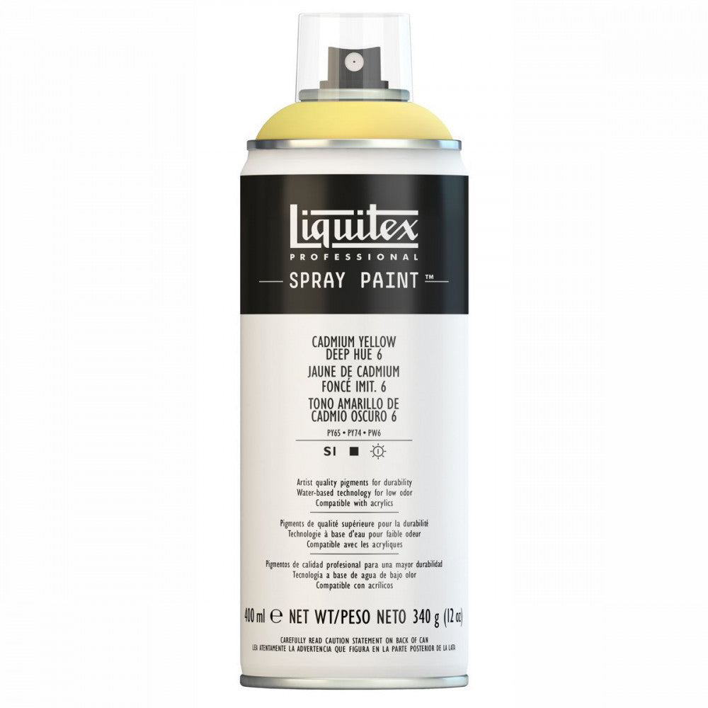 Tinta Acrílica Spray Liquitex 400ml 6163 Cadmium Yellow Deep Hue 6